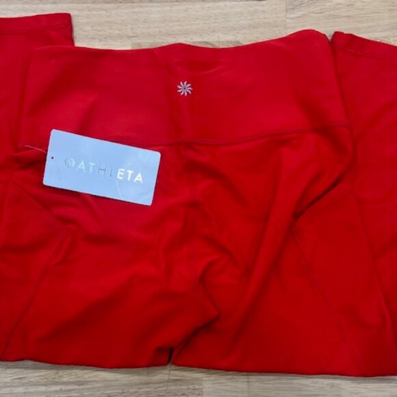 Interval Stash High Rise Capri Sleek PowerMove fabric, Red, M/T - Picture 6 of 6